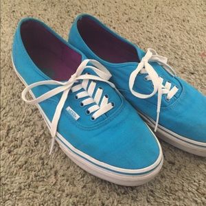 Teal Vans Authentics